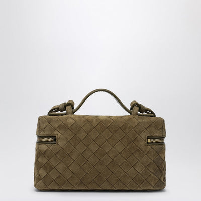 Bottega Veneta Women Bang Bang Vanity Case Mud Suede Bag