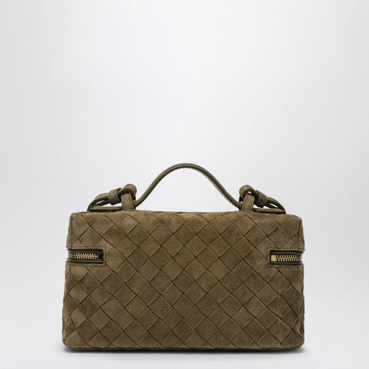 Bottega Veneta Women Bang Bang Vanity Case Mud Suede Bag