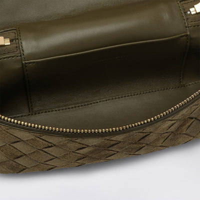 Bottega Veneta Women Bang Bang Vanity Case Mud Suede Bag
