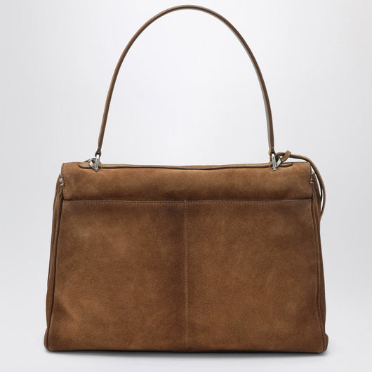 Balenciaga Rodeo Medium Beige Suede Bag Women