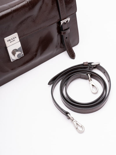 Prada Women Leather Shoulder Bag