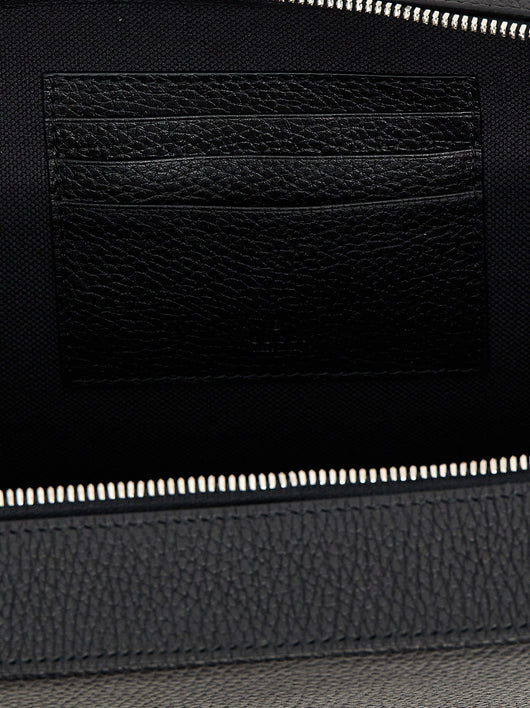 Gucci Men Logo Leather Shoulder Strap