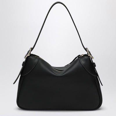 Gucci Gg Emblem Medium Black Shoulder Bag Women
