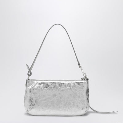 Balenciaga Silver Metallic Le City Shoulder Pouch Women