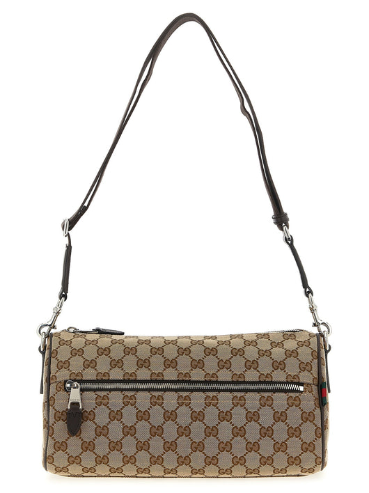 Gucci Men Small Gg Cylindrical Shoulder Strap
