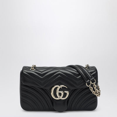 Gucci Medium Gg Marmont Black Shoulder Bag Women
