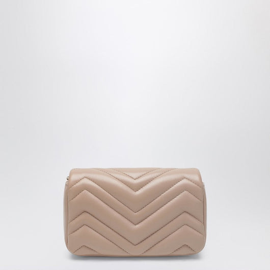 Gucci Mini Gg Marmont Shoulder Bag In Pale Pink Women