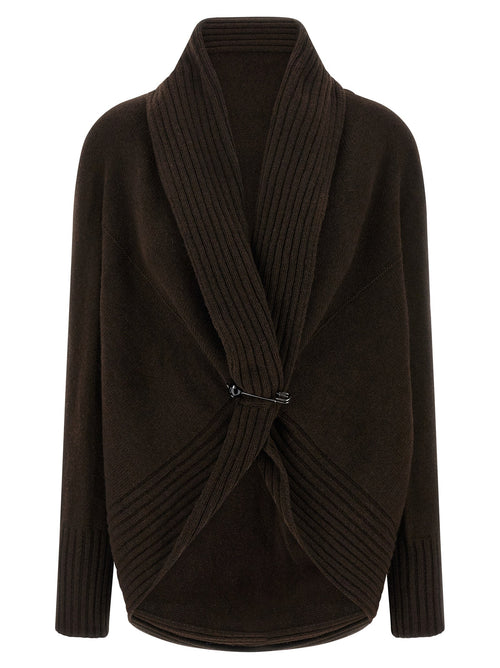 Alberta Ferretti Women Brooch Cardigan