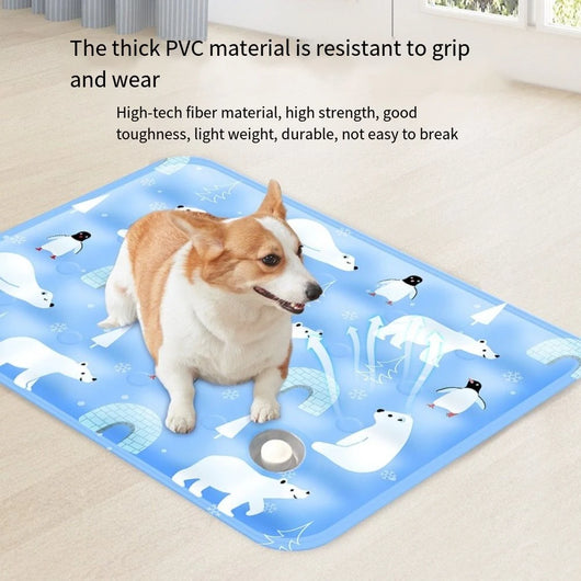 Premium Pet Cooling Mat for Dogs & Cats | Self-Cooling Summer Bed