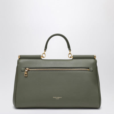 Dolce&Gabbana My Sicily Handbag In Military Green Leather Women