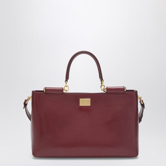 Dolce&Gabbana Vittoria Handbag In Dark Red Leather Women