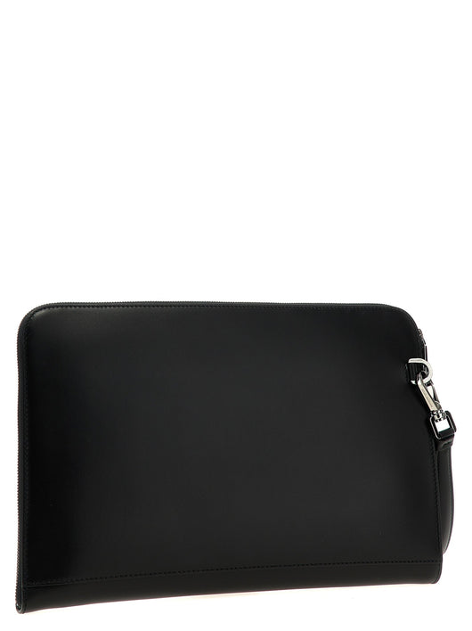 Dolce & Gabbana Men Large Plaque Pouch