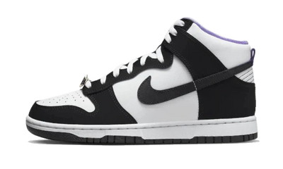 Nike Dunk High Shoes Black White Action Grape EMB World Champ