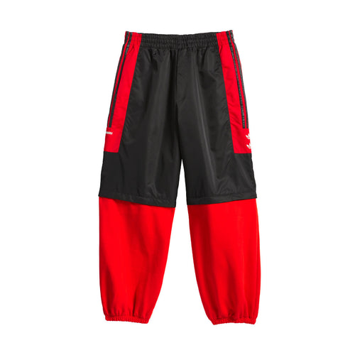 '+ Willy Chavarria Fleece Zip off Pant 'Black Red'