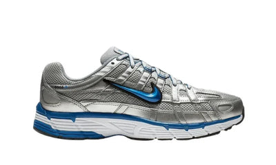 Nike P-6000 Premium Shoes White Metallic Silver Black Blue