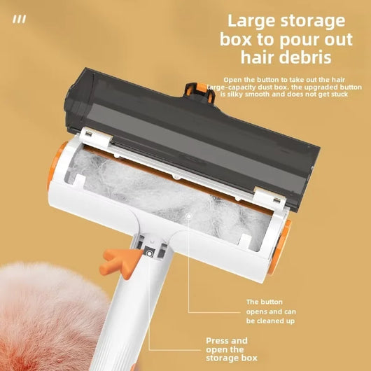 Portable Self-Cleaning Pet Hair Remover Roller for Dogs, Cats, Furniture & Clothing