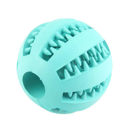 Interactive Dog Treat Dispenser Ball | Dental Chew Tooth Cleaning Toy