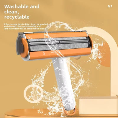 Portable Self-Cleaning Pet Hair Remover Roller for Dogs, Cats, Furniture & Clothing