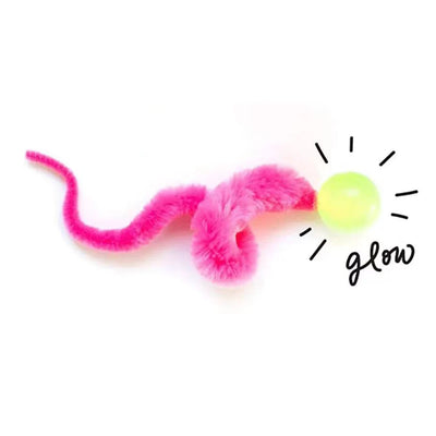 Interactive Cat Toy Ball – Colorful Bouncing Worm Teaser for Indoor Cats