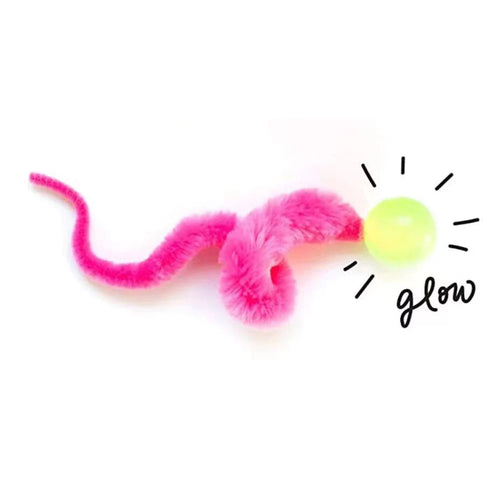 Interactive Cat Toy Ball – Colorful Bouncing Worm Teaser for Indoor Cats