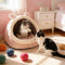 Self-Warming Pet Tent Cave Bed for Cats & Small Dogs – Cozy Foldable Sleeping Bed with Removable Washable Cover