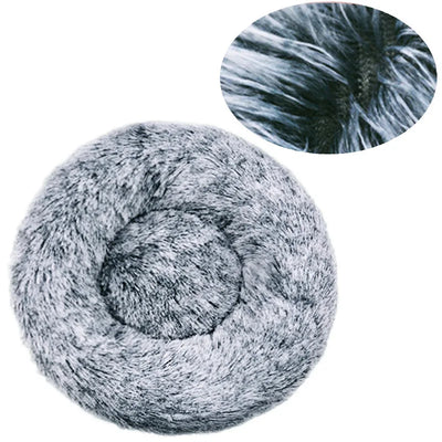 40-90cm 6 Sizes Round Pet Bed for Large Dog Bed Super Soft Cat Bed Plush Dog House for Medium Dog House Winter Warm Sleeping