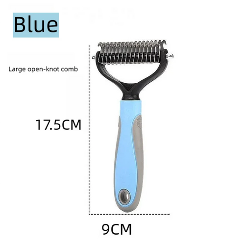 Double-Sided Pet Deseeding Brush | Stainless Steel Grooming Comb