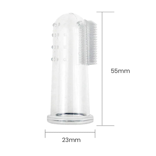 360° Silicone Dog Finger Toothbrush | Soft Pet Dental Cleaning Brush