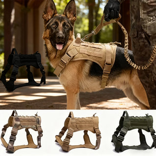 Tactical No-Pull Dog Harness | Heavy-Duty Padded Military Training Vest