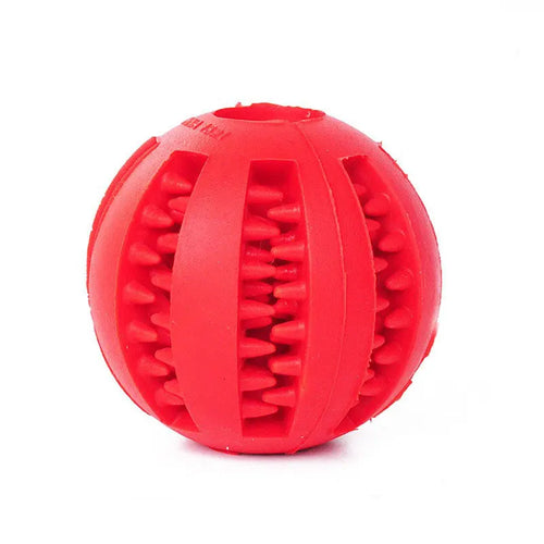 Interactive Dog Treat Dispenser Ball | Dental Chew Tooth Cleaning Toy