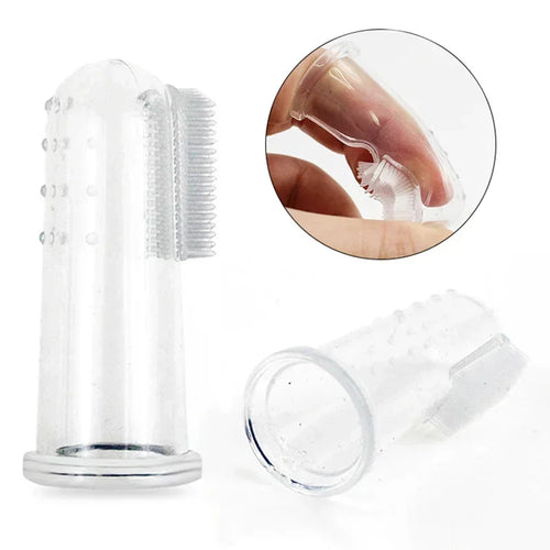 360° Silicone Dog Finger Toothbrush | Soft Pet Dental Cleaning Brush