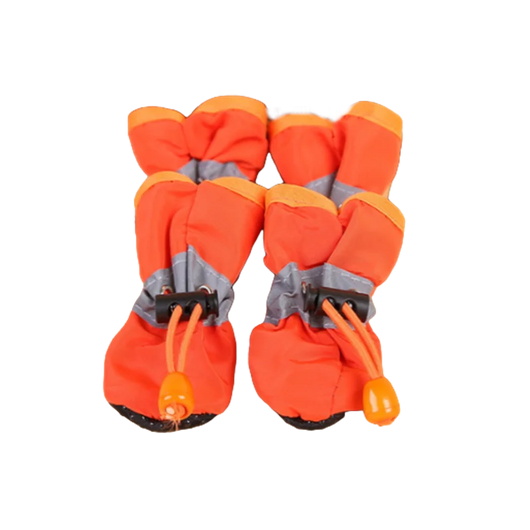 4pcs/set Waterproof Pet Dog Shoes  Anti-slip Rain Boots Footwear for Small Cats Dogs Puppy Dog Pet Booties Pet Paw Accessories