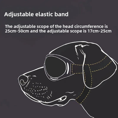 Pet Adjustable Dog Goggles Sunglasses Anti-UV Sun Glasses Eye Wear Protection Black Widely Used Dog Sunglasses Pet Dog Supplies
