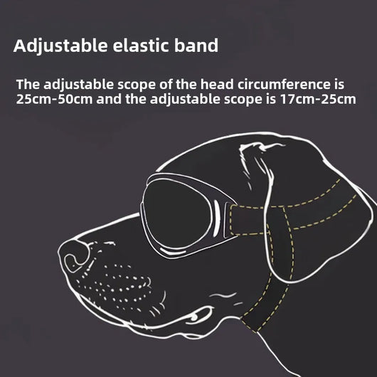 Pet Adjustable Dog Goggles Sunglasses Anti-UV Sun Glasses Eye Wear Protection Black Widely Used Dog Sunglasses Pet Dog Supplies