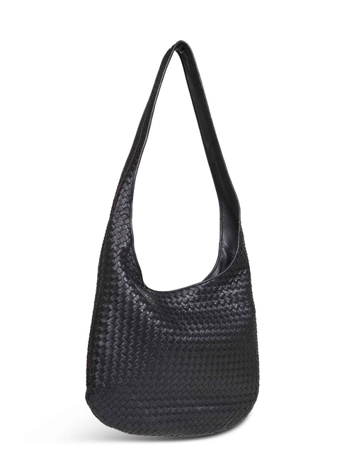 Bottega Veneta Men Black Veneto Large Crossbody Bag