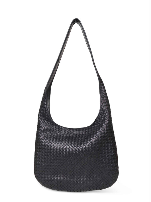 Bottega Veneta Men Black Veneto Large Crossbody Bag