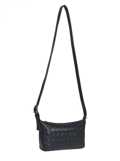 Bottega Veneta Men Black Traveler Phone Pouch Bag