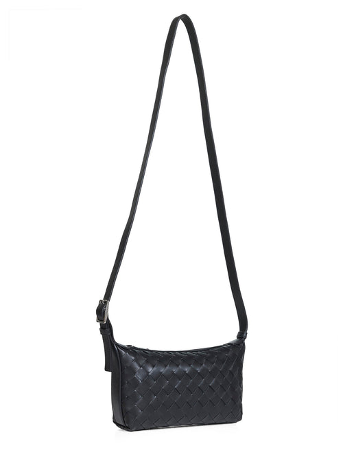 Bottega Veneta Men Black Traveler Phone Pouch Bag