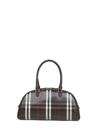 Burberry Women Brown Highlands Medium Bowling Bag