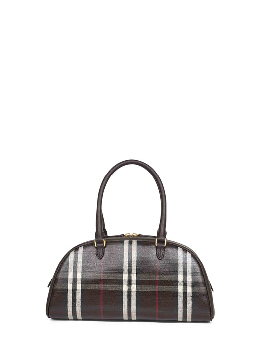 Burberry Women Brown Highlands Medium Bowling Bag