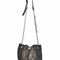 Diesel Women Black Charm-D Bucket S Crossbody Bag