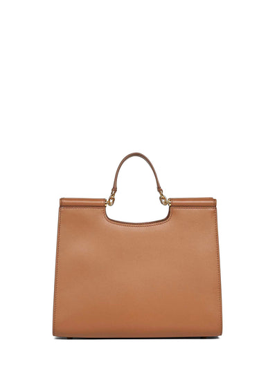 Dolce & Gabbana Women Caramel Sicily Small Shopping Bag