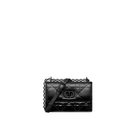 Dior Caro Patent And Matte Shoulder Bag Women