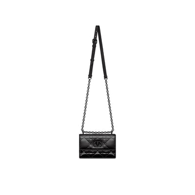 Dior Caro Patent And Matte Shoulder Bag Women