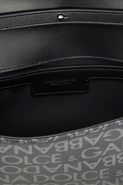 Dolce & Gabbana Men Coated Jacquard Crossbody Bag
