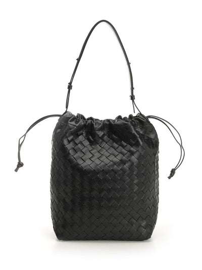 Bottega Veneta Women "Biblioteca" Intrecciato Bucket Bag