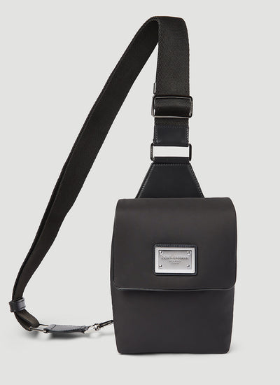 Dolce & Gabbana Men Logo Plaque Nylon Belt Bag