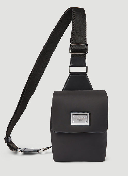 Dolce & Gabbana Men Logo Plaque Nylon Belt Bag