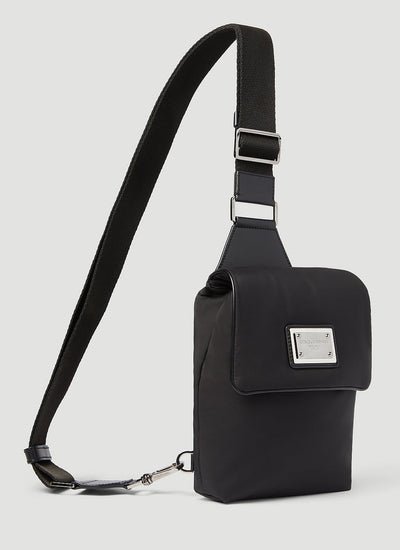 Dolce & Gabbana Men Logo Plaque Nylon Belt Bag