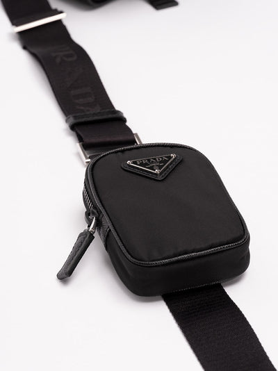 Prada Men Re-Nylon And Saffiano Leather Shoulder Bag